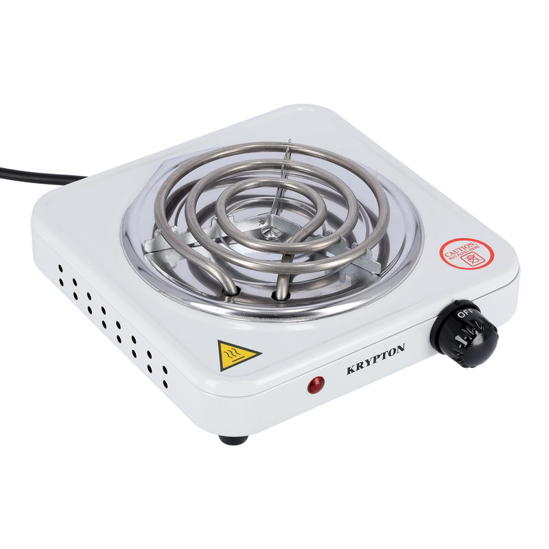 Single Burner Hot Plate for Flexible Precise Table Top Cooking - Cast Iron Heating Plate - Portable Electric Hob with Temperature Control for Home, Camping & Caravan Cooking