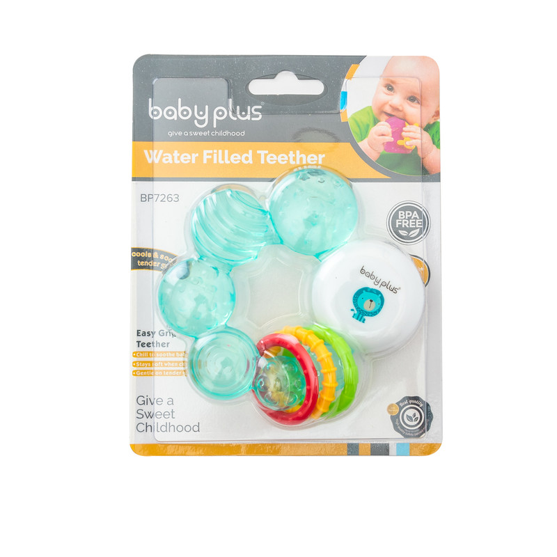Baby Plus Water Filled  Easy Grip Ring Teether Bpa free 