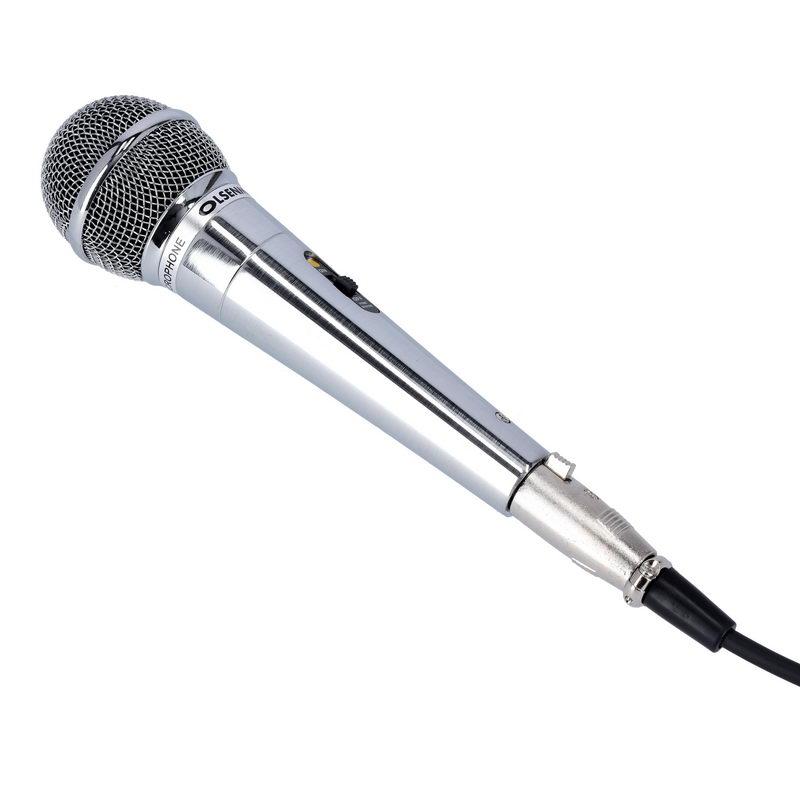 Professional Dynamic Wire Microphone - Metal Body - Echo Microphone - Sharp Sensitivity - High Quality Sound & Low Noise - 5.0 X 5.6M Wire - On/Off Switch - No Battery
