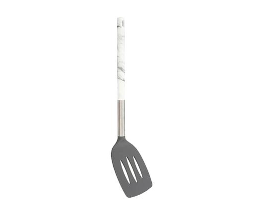 Royalford RF9540 Marble Designed Slotted Turner - Fish Slice/Serving Spatula | Kitchen Cooking Cutlery/Crockery | Flipper Spatula for Lifting Flipping Serving Fried Eggs Fish Pancakes Burgers