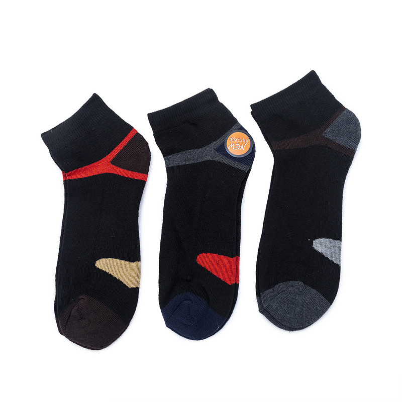 Younglife 3Pair Non-skid Ankle Socks Assorted colour 