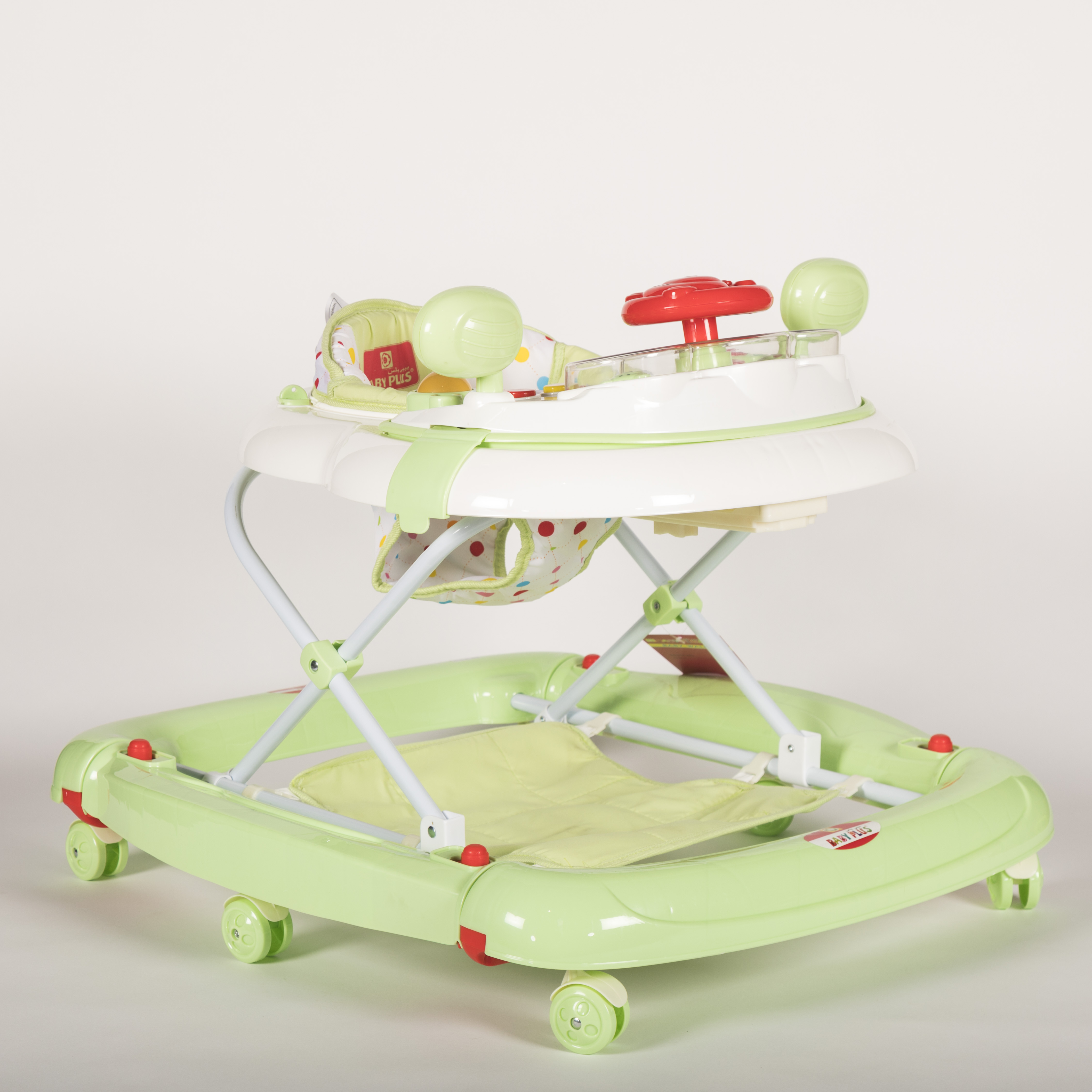 Baby Plus Comfortable Walker With Musical Toys  Greenwhite 