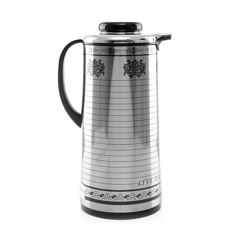 1.6L Stainless Steel Vacuum Flask - Heat Insulated Thermos for Keeping Hot/Cold Long Hour Heat/Cold Retention, Multi-Walled, Hot Water, Tea, Beverage | Ideal for Social Occasion & Outings