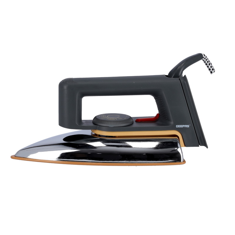 1200W Dry Iron for Perfectly Crisp Ironed Clothes | Non-Stick Coating Plate & Adjustable Thermostat Control | Indicator Light with ABS Material - 2 Years Warranty