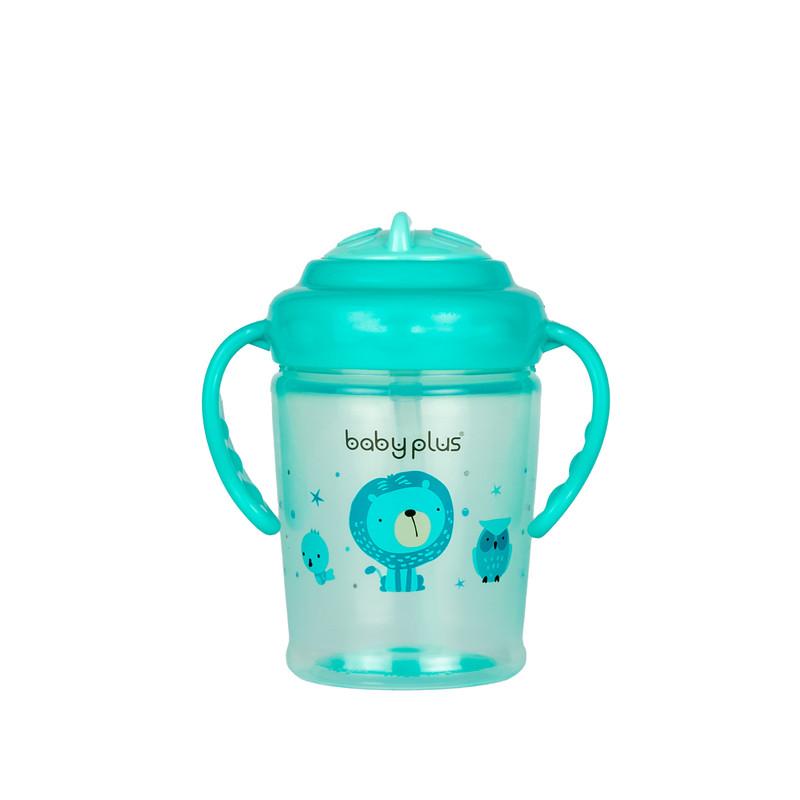 Baby Plus 2 Handle Cup with Swivel Lid 400ml/6MONTH Bpa free 
