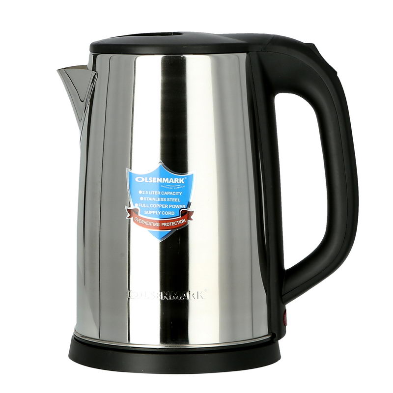 2.5L Cordless Electric Kettle | Stainless Steel Kettle | Boil Dry Protection & Auto Shut Off Feature | Ideal for Hot Water, Tea & Coffee Maker | 1800W