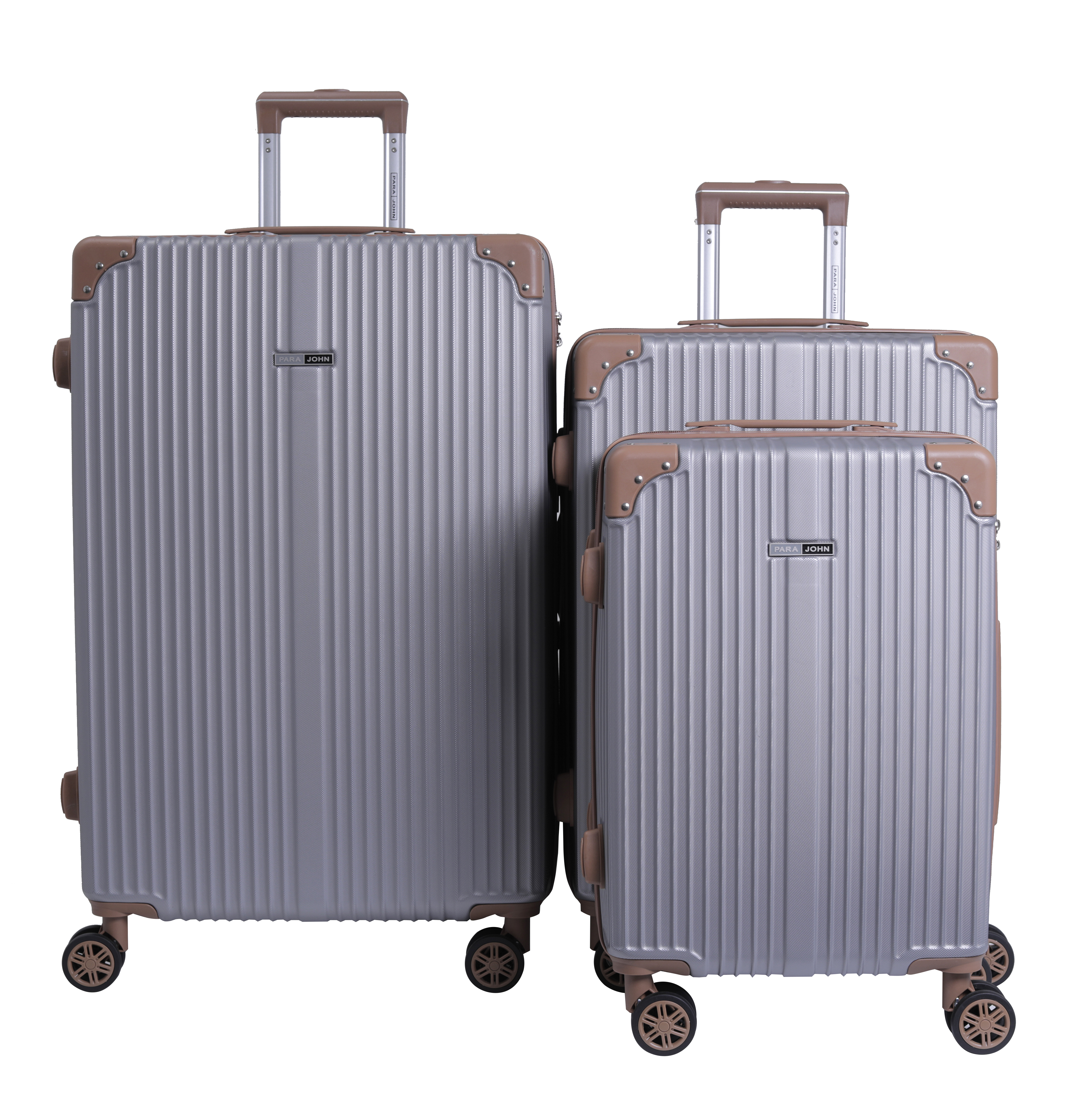 Parajohn Travel Luggage Suitcase Set of 3 - Trolley Bag, Carry On Hand Cabin Luggage Bag - Lightweight Travel Bags with 360 Durable 4 Spinner Wheels - Hard Shell Luggage Spinner - (20'', ,24'', 28'')
