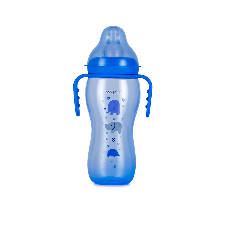 Babyplus Feeding Bottle With Handle +3Month,Bpa free250ml&8 OZ
