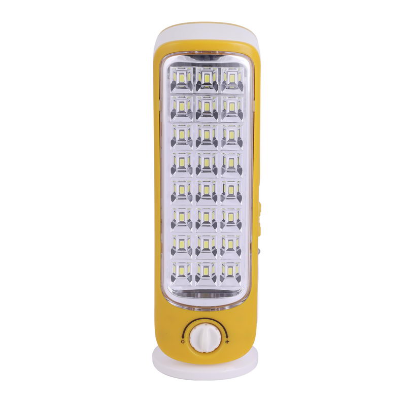 Geepas GE5567 Rechargeable LED Lantern | Emergency Lantern with Light Dimmer Function | 24 Mega Luminous HiPower LEDs, 15 Hours Working | Suitable for Power Outages, & Camping | 2 Years Warranty