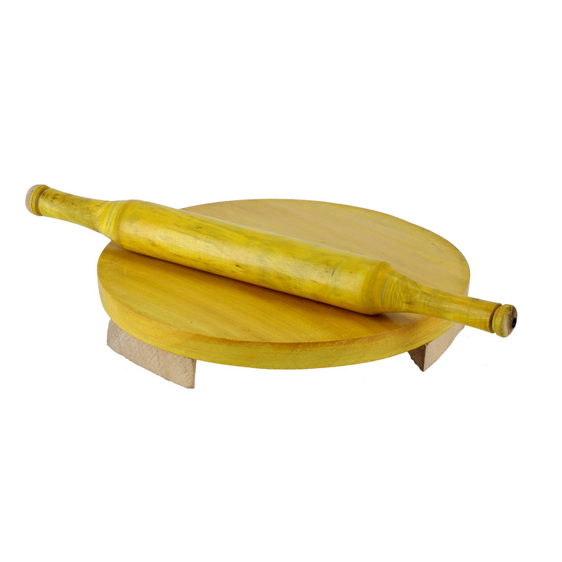 Delcasa Chappathi Table with Belan - Portable Roti Roller/Chakla Belan/Rolling Pin Board/Roti Maker/Phulka Maker/chakla with small steel kife /Kitchen knives | Ideal for Home & Kitchen