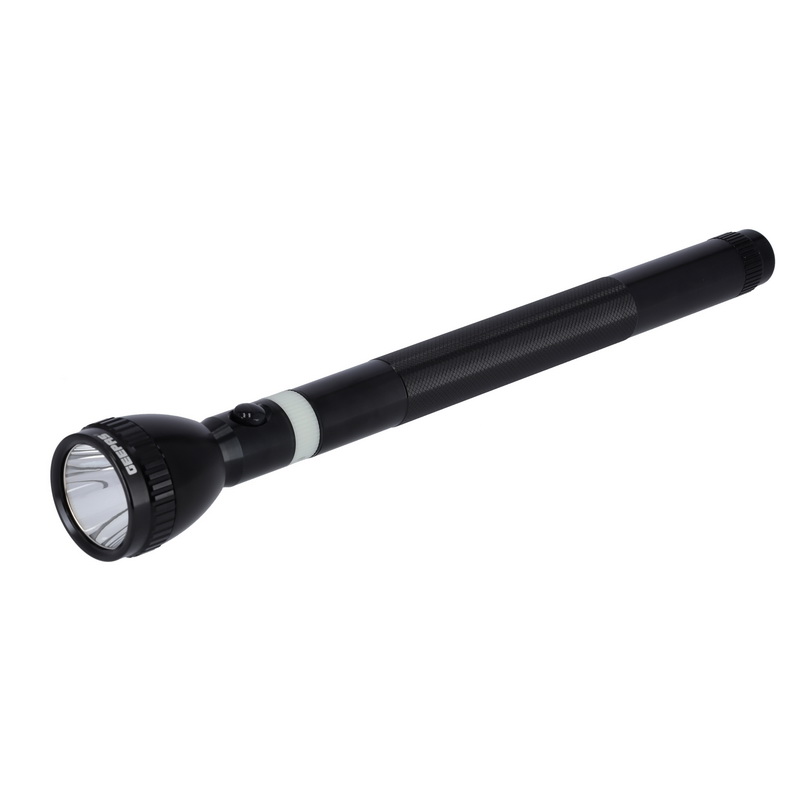 Rechargeable LED Flashlight 363mm - Hyper Bright Cool White LED 2200 Meters Range, Portable Torch | Charge Multiple Times, High Durable Battery, Aircraft Aluminium Body | 6 Months Warranty
