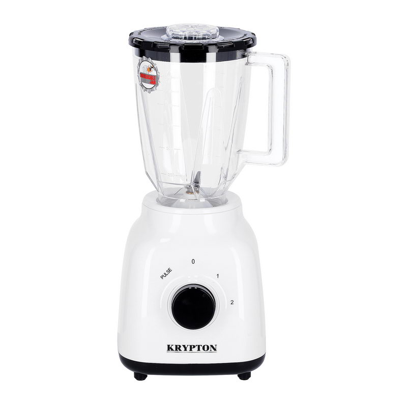 Krypton KNB6211 400W Single Jar Blender - 1.5L BPA Free Jar | 4 Sharp Stainless Steel Blades with 2 Speed | Ice Crusher, Mill, Coffee/Spice Grinder & Smoothie Maker - 2 Year Warranty