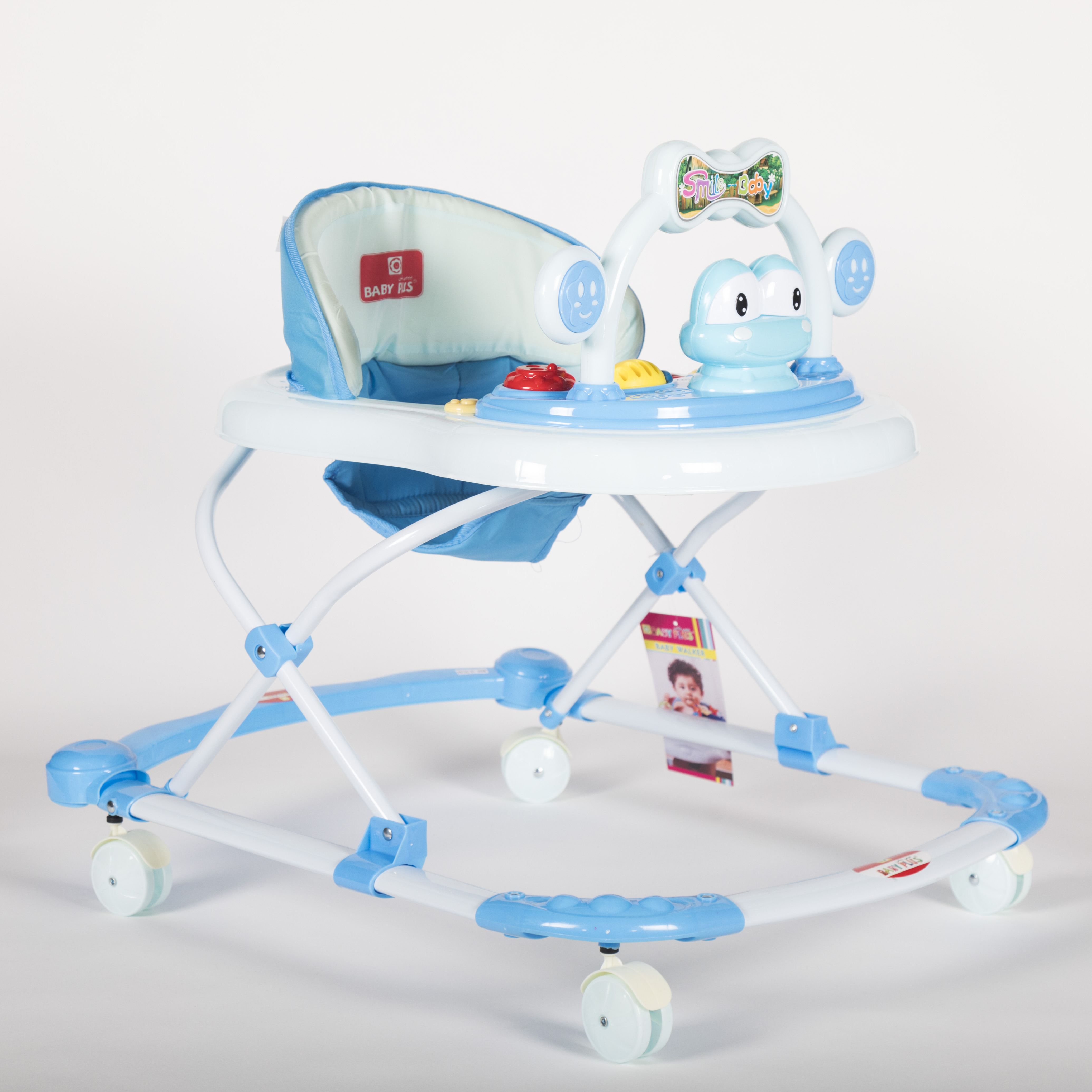 Baby Plus Adjustable Swivel Wheels Baby Walker 