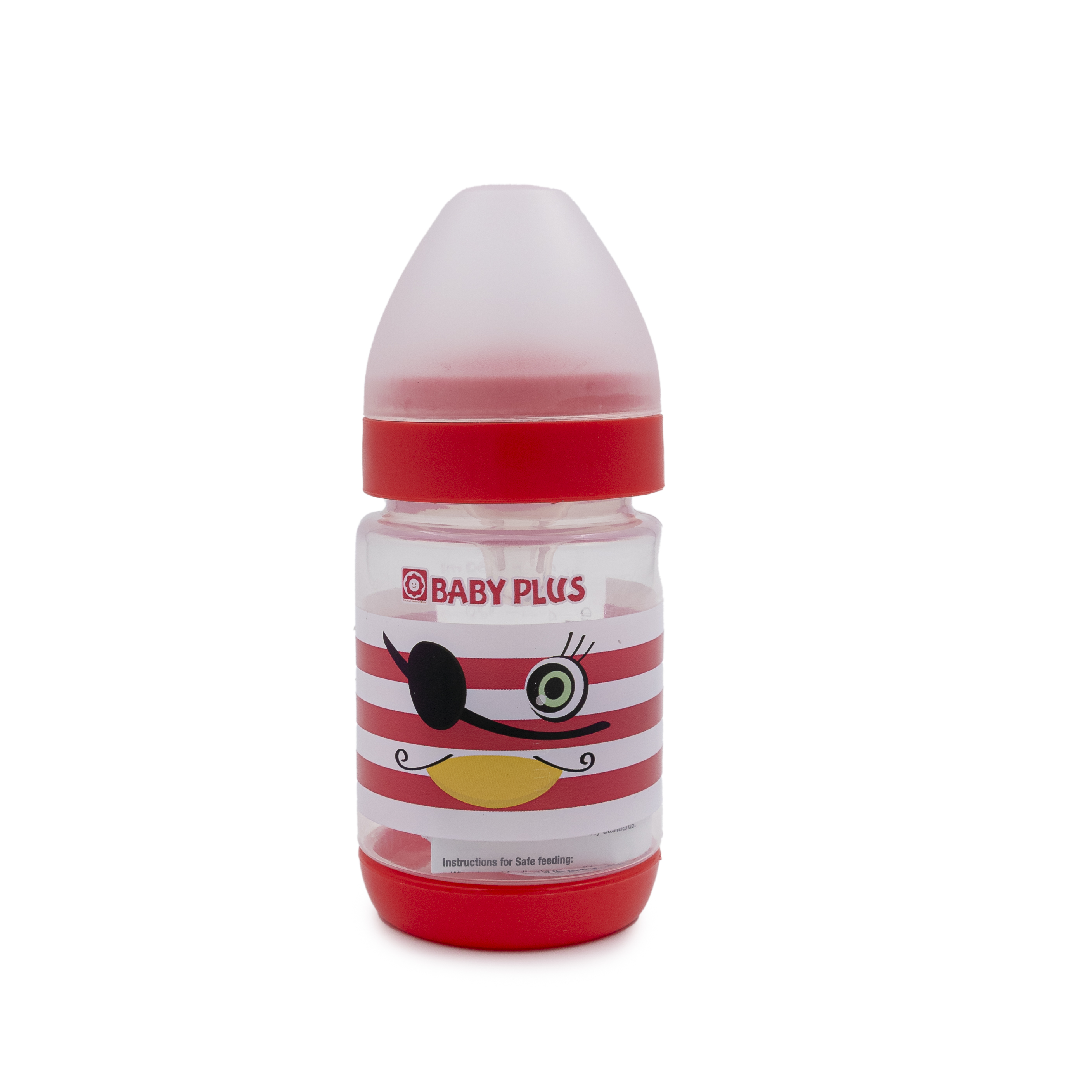 Baby Plus Baby Wide Neck Feeding Bottle With Silicone Teat  150Ml/5Oz (3M+)