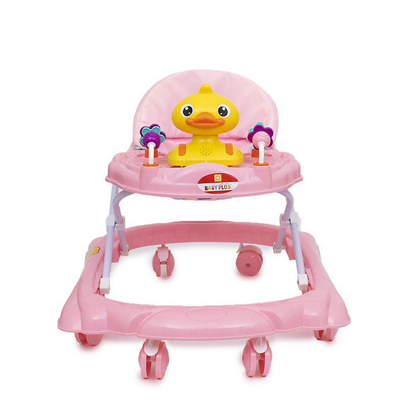 Baby Plus Foldable And Multifunctional Walker pink for baby Girl
