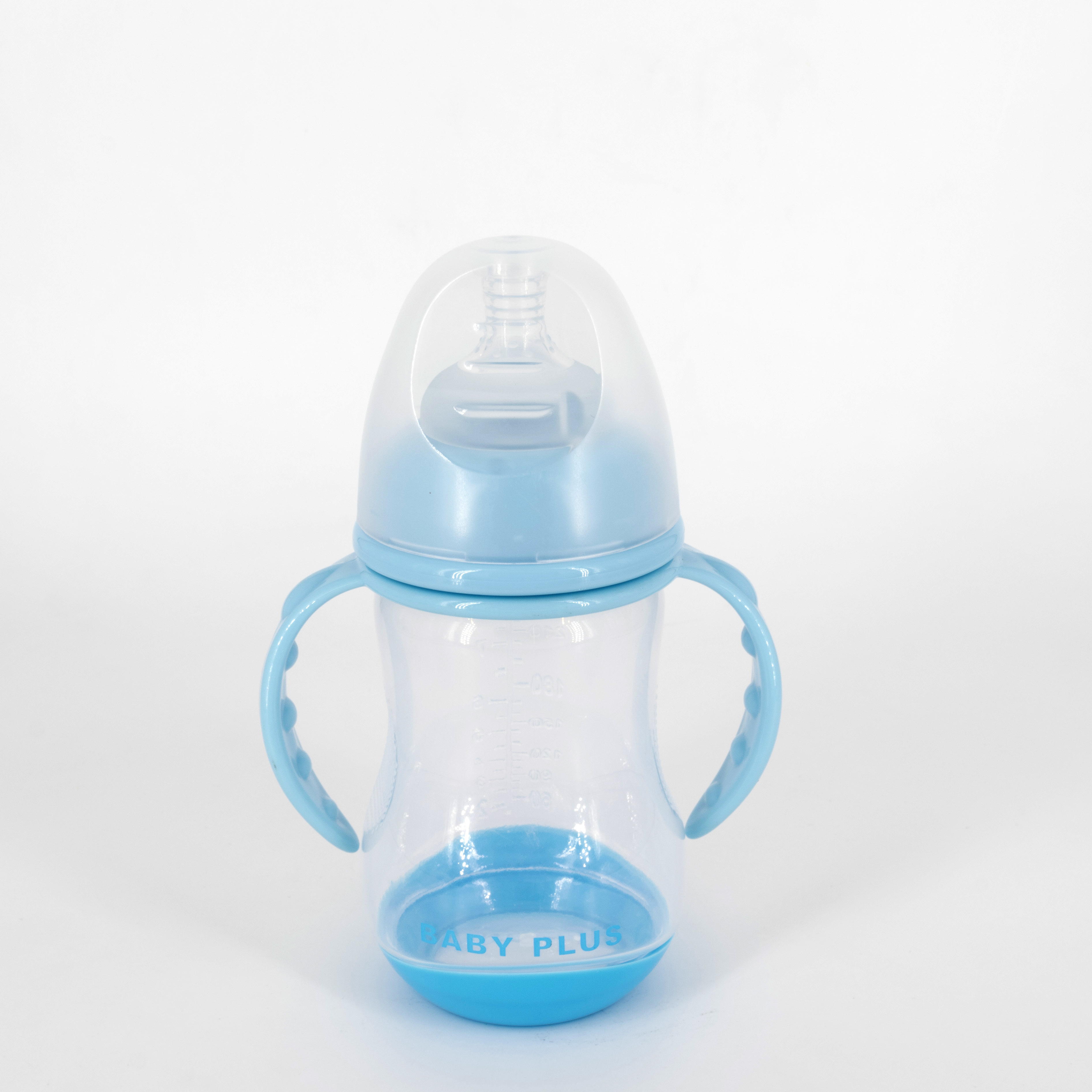 Baby Plus Wide Neck Standard 240Ml/8Oz Promotes Natural Hygienic Air System Feeding Bottle