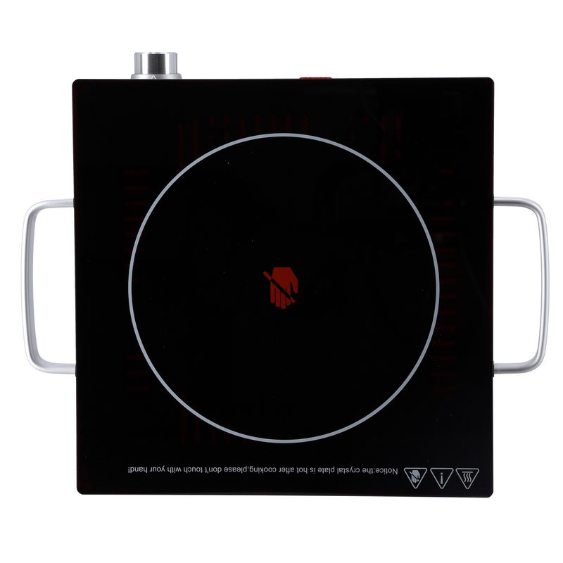 Electric Ceramic Infrared Cooker - Single Burner - Portable & Compact - Suitable for all Cooking Pot - Adjustable Thermostat - Stainless Steel Body