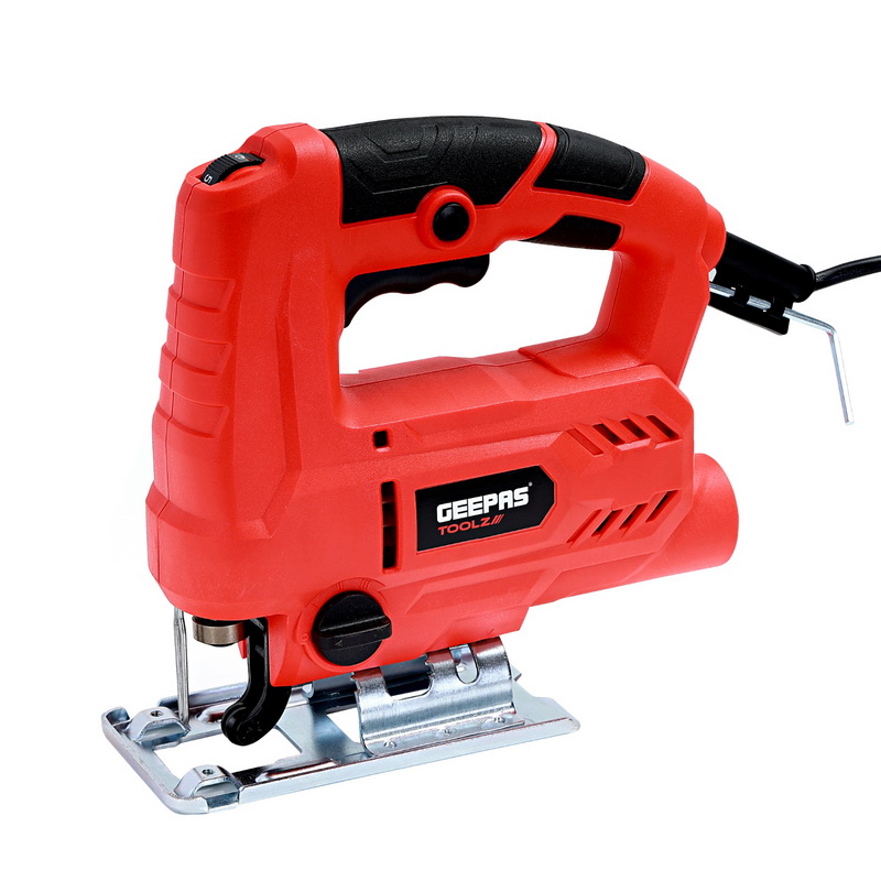 Geepas GJS0650-SA Jigsaw Tools 650W - 0-3000SPM Cutting in Wood 80mm Metal, 8mm | Comfortable Handle Multi-Functional Cutter Variable Speed Dial (0-3) Cutting Angle & Trigger Lock
