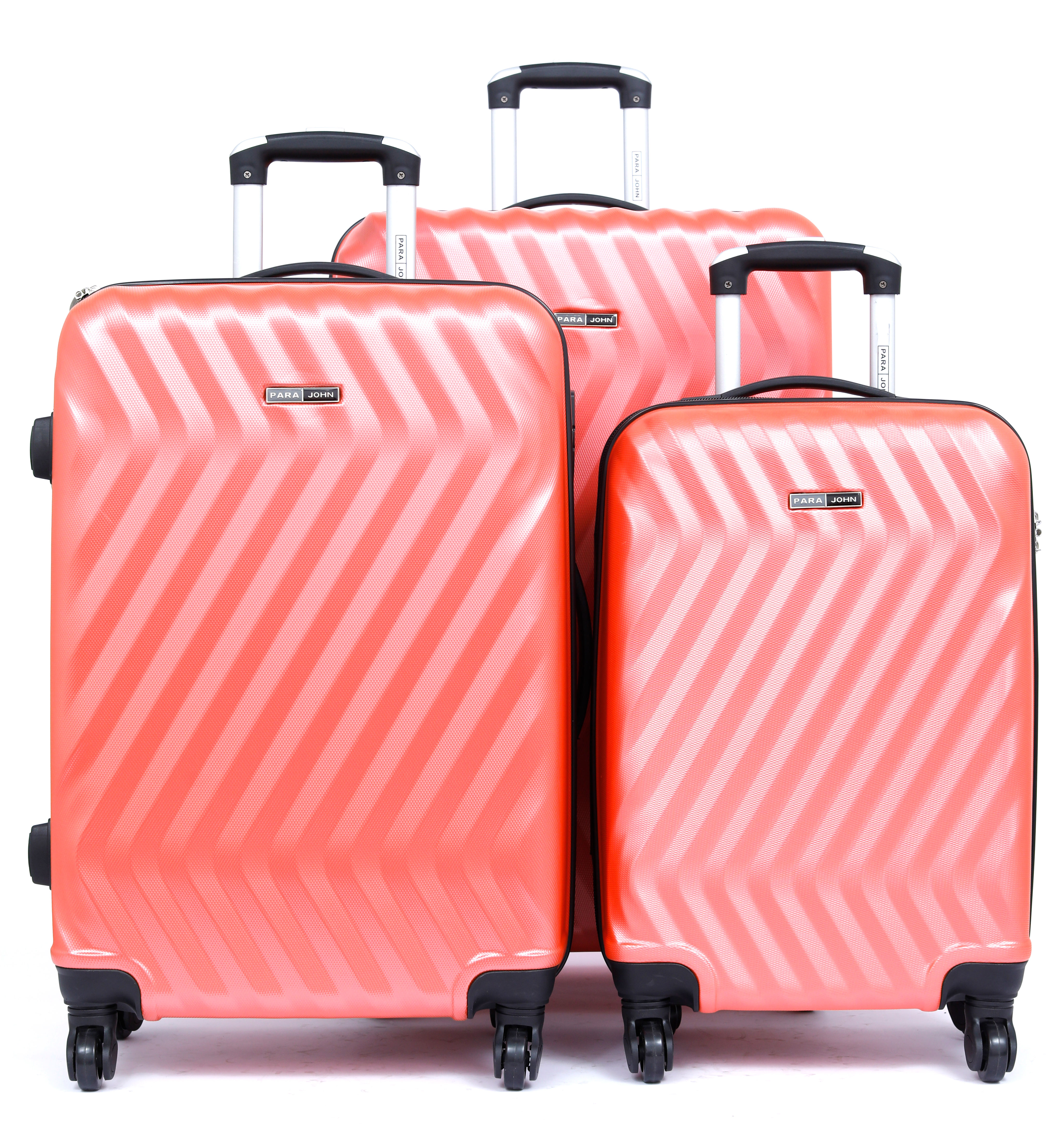 Parajohn Travel Luggage Suitcase Set of 3 - Trolley Bag, Carry On Hand Cabin Luggage Bag - Lightweight Travel Bags with 360 Durable 4 Spinner Wheels - Hard Shell Luggage Spinner - (20'', ,24'', 28'')
