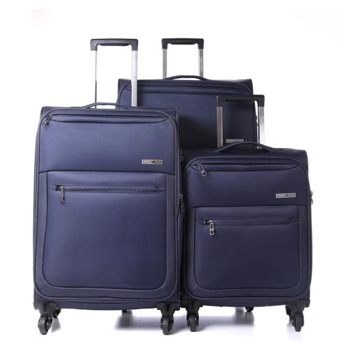 Parajohn PJTR3116 Polyester Soft Trolley Luggage Set, Blue