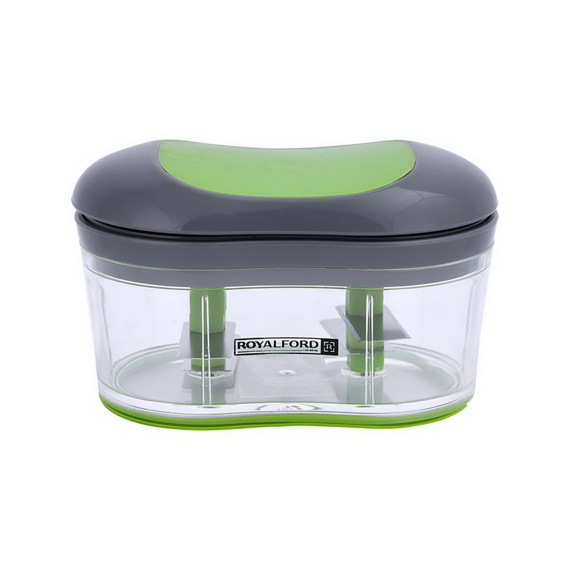 Slipping Chopper - Manual Chopper 4 Blades, Powerful Easy Slide Upgraded Hand Held Vegetable Onion Chopper/Food Processor | Ideal for Chopping, Dicing and Grinding Fruits, Vegetable and More