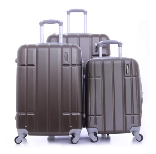 Parajohn PJTR3071 ABS Hard Trolley Luggage Set, Coffee