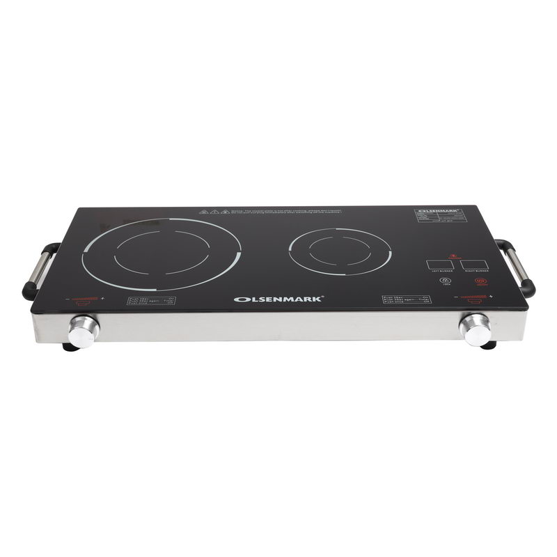 Double Burner Infrared Cooker - Portable- Isolated handles - Overheat & Over current Protection - Timer Function - LED Display - Child Lock Function