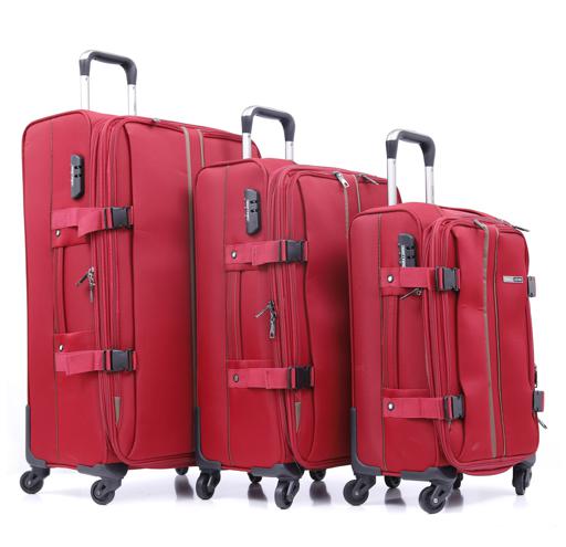Parajohn PJTR3040 3 Pcs Trolley Luggage Set, Red