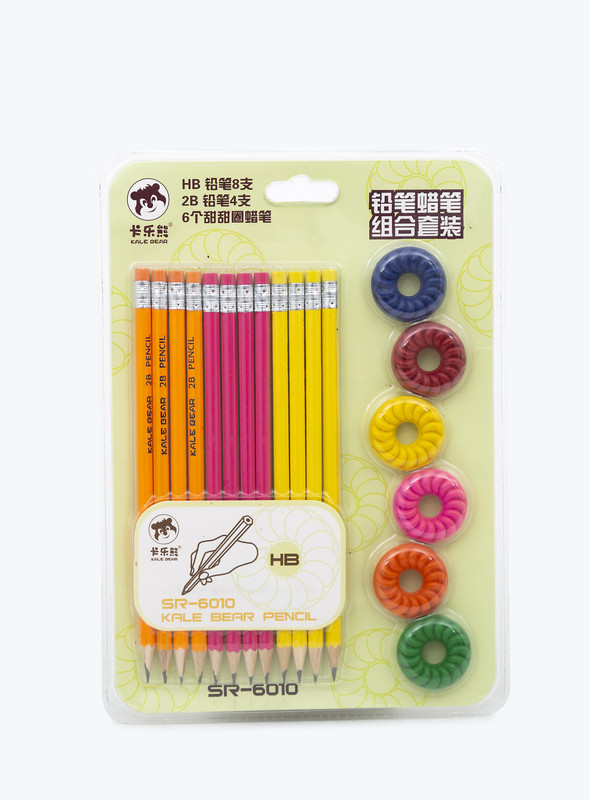 Day N Day-12 PC HB PENCIL AND 6 PC CHALK COLOUR 