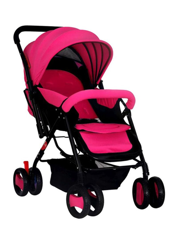 Baby Plus Single Convertible Stroller  Pinkblack 