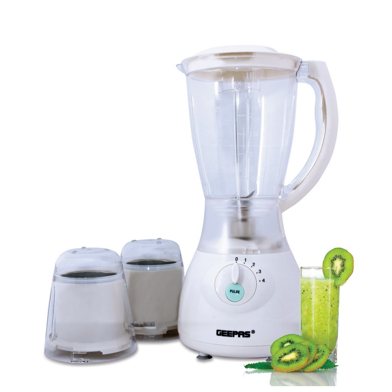 400W 3 in 1 Multifunctional Blender - Stainless Steel Blades, 4 Speed Control with Pulse | 1.5L Jar, Over Heat Protection, Safety Lock | Coffee Grinder & Smoothie Maker | 2 Year Warranty