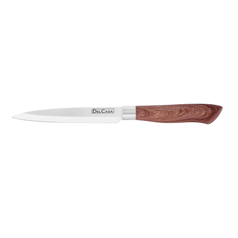 Delcasa DC1446 Kitchen Utility Knife - All Purpose Small Kitchen Knife - Ultra Sharp Stainless Steel Blade, 5 Inch - Cooking Knife with Ergonomic Handle, Chef Knife, Suitable for Home and Restaurant