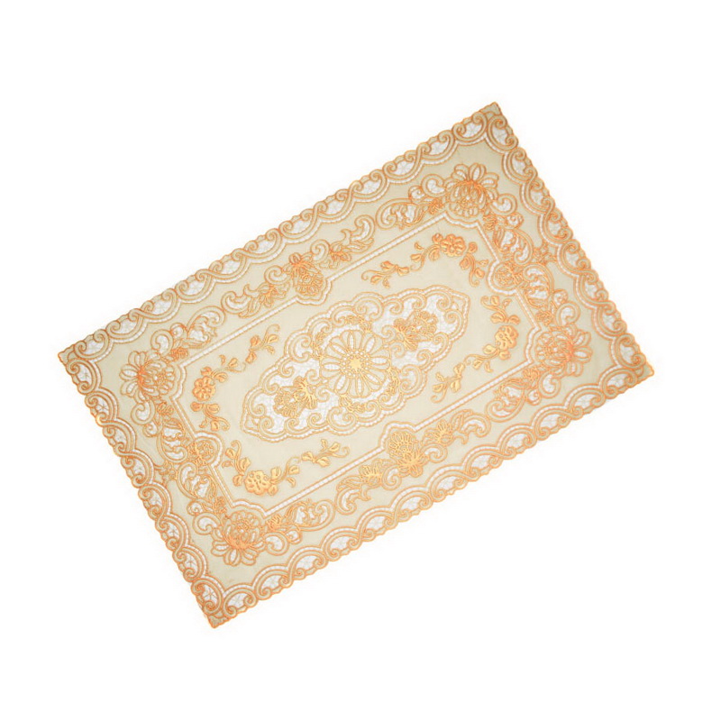 Royalford RF5353 6Pc Table Place Mat Set - PVC Non-Slip Dining Table Mats - Heat Resistant, Stain-Resistant & Easy to Clean Placemats - Stylish Home Decor Dinner Table Protector - 12x18 cm - Square Sh