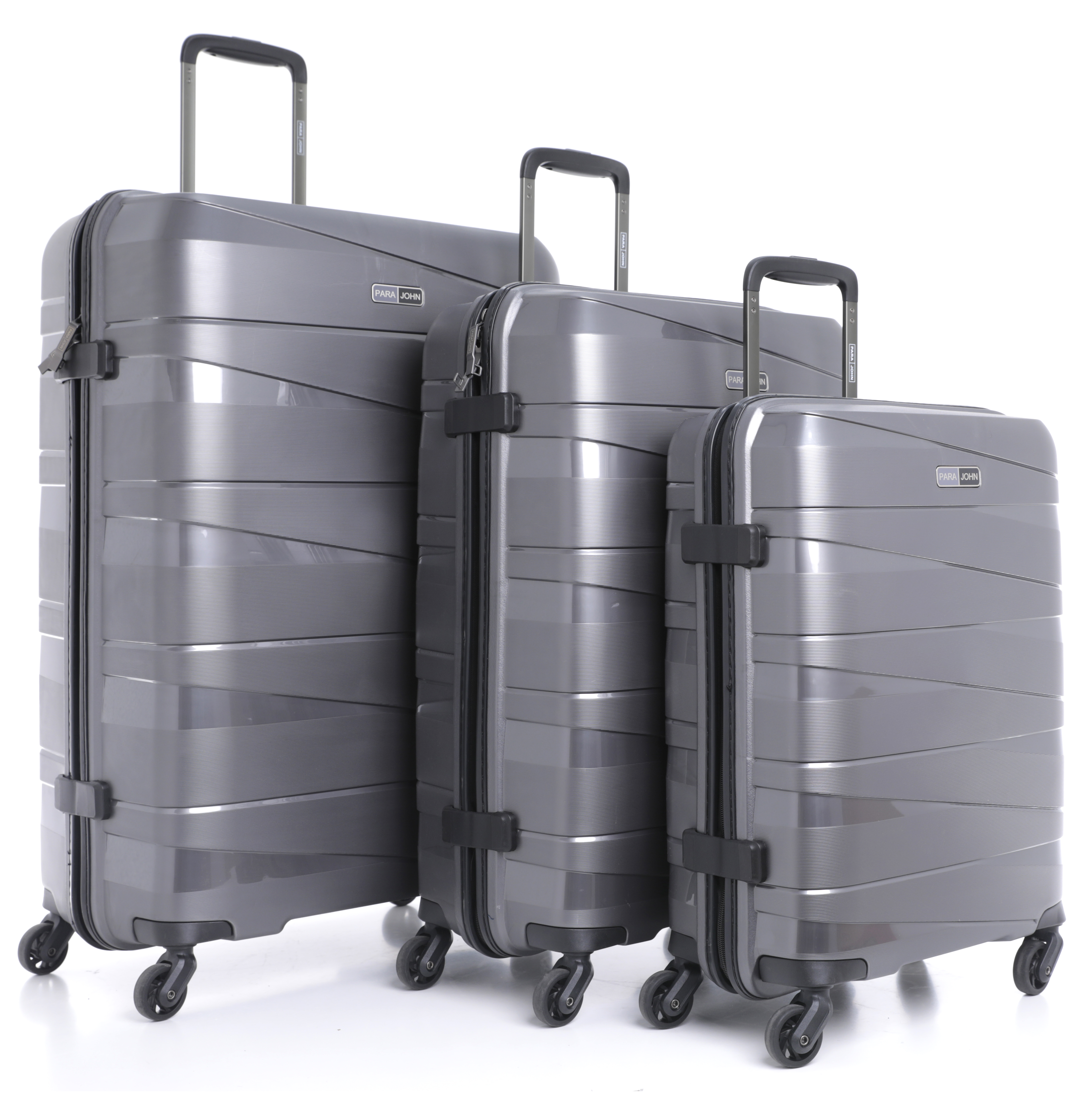 8 Travel Luggage Suitcase Set of 3 - Trolley Bag, Carry On Hand Cabin Luggage Bag - Lightweight Travel Bags with 360 Durable 4 Spinner Wheels - Hard Shell Luggage Spinner - (20'', ,24'', 28'')
Grey