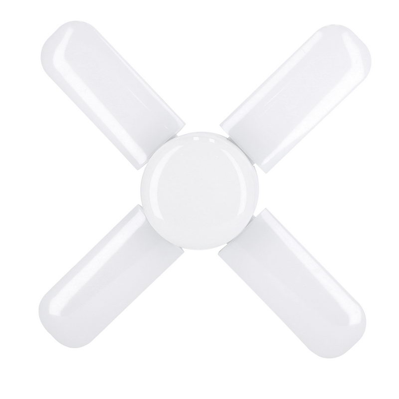Led Energy Saving Lamp With Fan - Foldable / Flexible Design - 4050 Lumens Of Brightness - Energy Saving & Low Heating - E27 Lamp Head - Color Temperature: 6500k