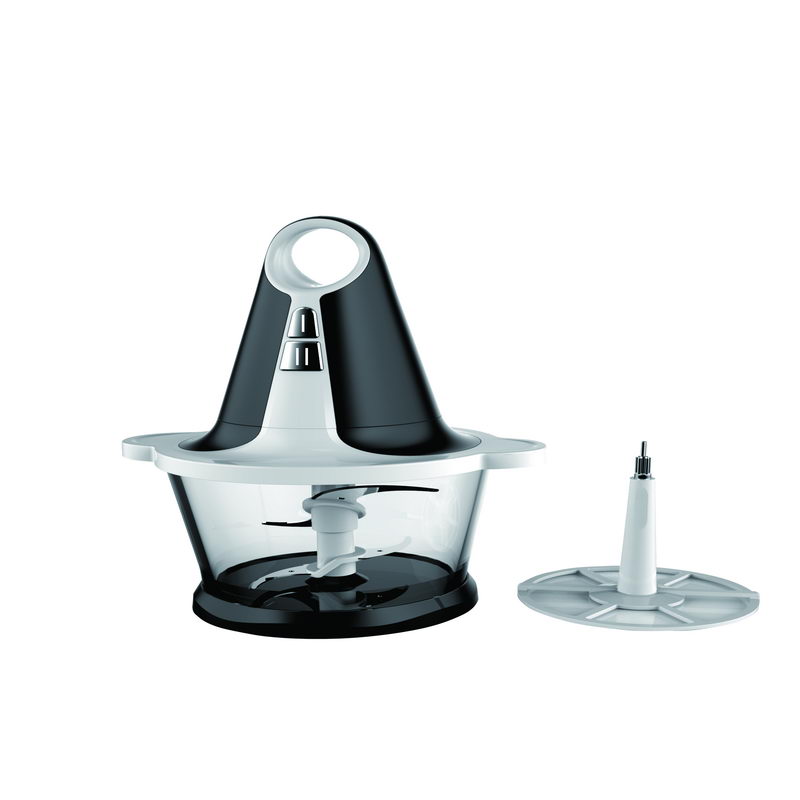 Chopper, 2 In 1 - 250W Powerful Motor - 1.8L Glass Bowl & ABS Housing - 2 Speed Setting - Meat Mincing, Chilly And Bean Grinding, Puree Making - Stainless Steel Blades