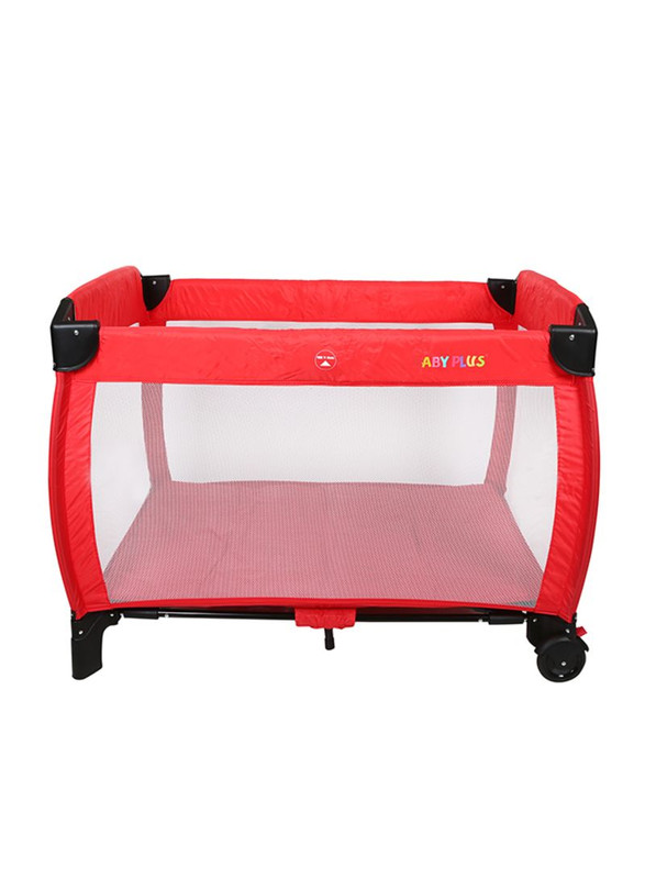 Baby Plus Bp7580 Red Baby Playard Cum Bed, 0-36 M