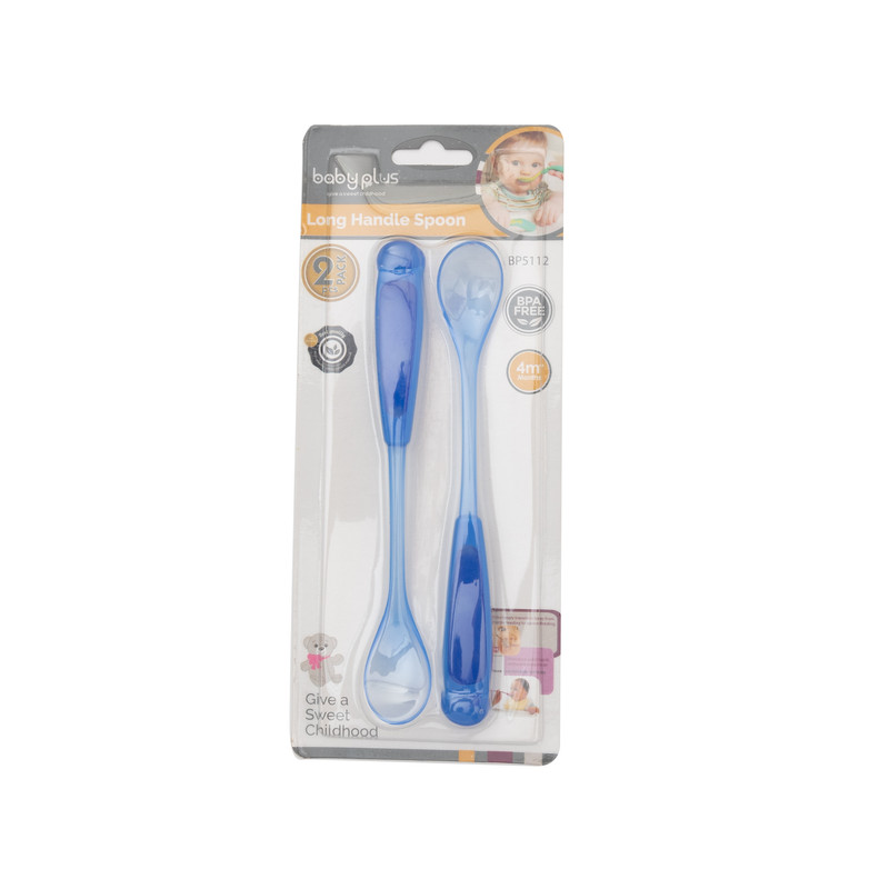 Baby plus Long Handle Spoon 4 month,BPA Free,2pc pack