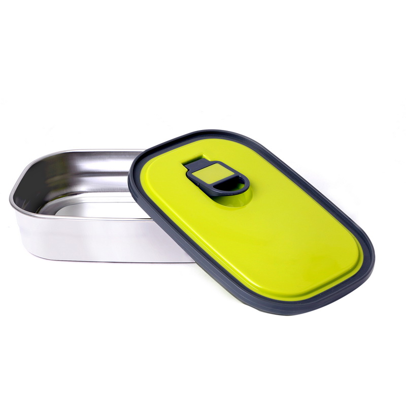 Royalford RF7013 Food Storage Container, Blue Clips, Rectangle Storage Box, Plastic Sealable Food Storage Container