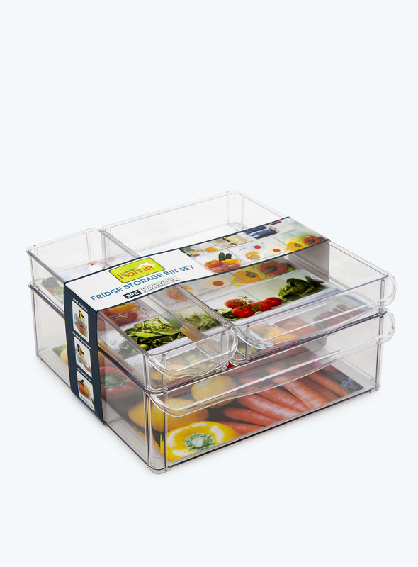DAY N DAY  Plastic Storage Container(1X6)GLASS31*15*28