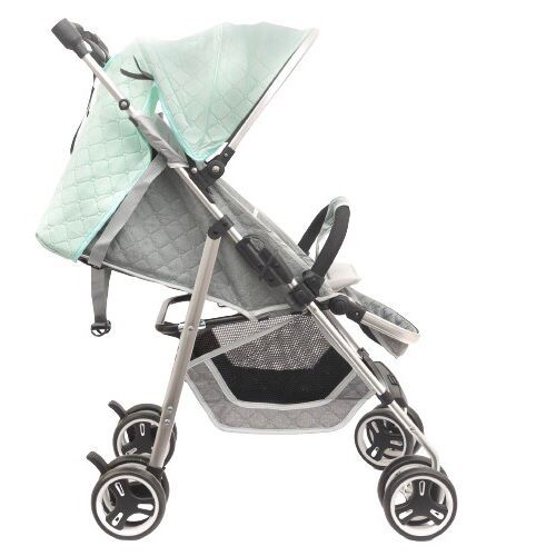 Baby Plus  Baby Stroller Adjustable And Reclining Backrest, Green - Pack Of 1 Bp9000-Grn