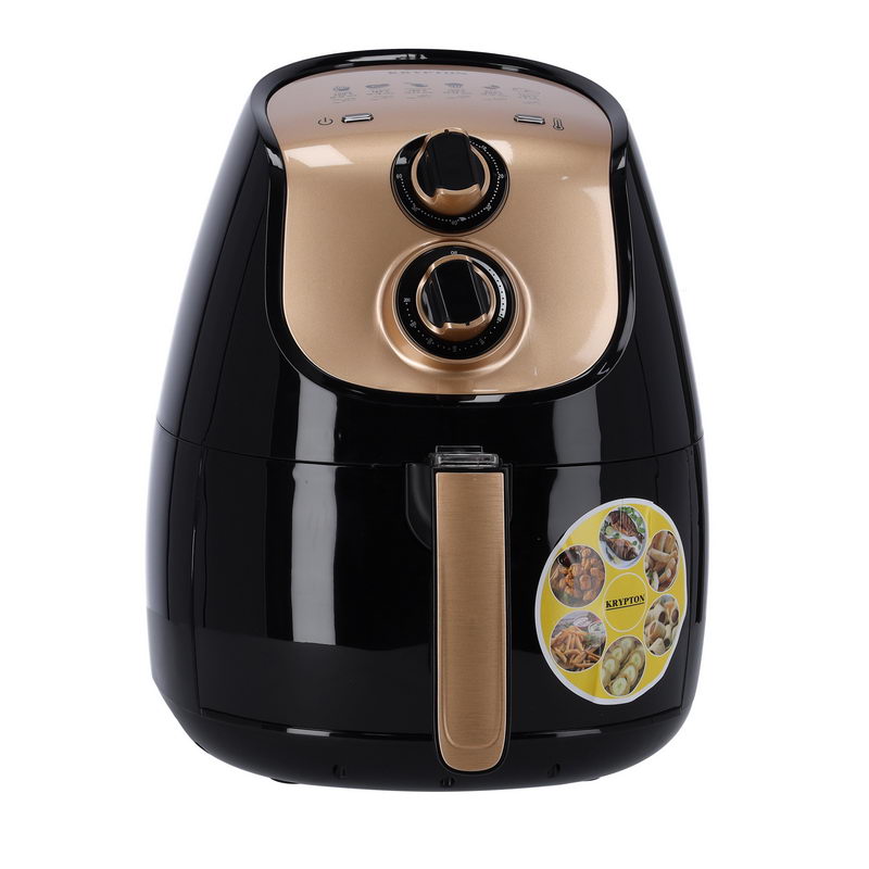 Krypton KNAF6228 3.5L Air Fryer with Rapid Air Circulation System - 80-200 C Adjustable Temperature Control for Healthy Oil Free or Low Fat Cooking - 60 Minute Manual Timer, Overheat Protection