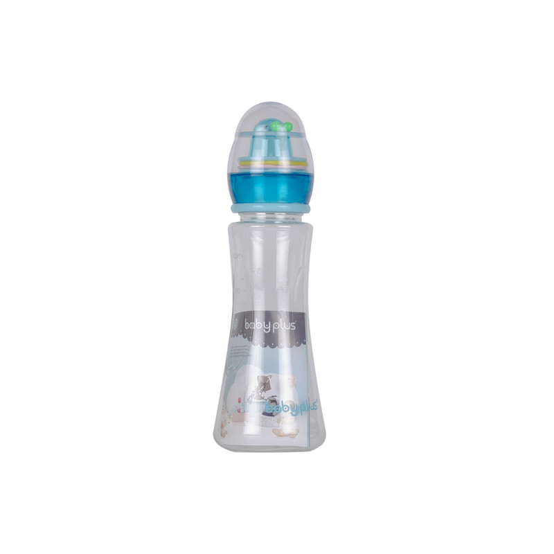 Baby Plus Baby Natural Steamline Feeding Bottle With Hood Cap  240Ml/8Oz  