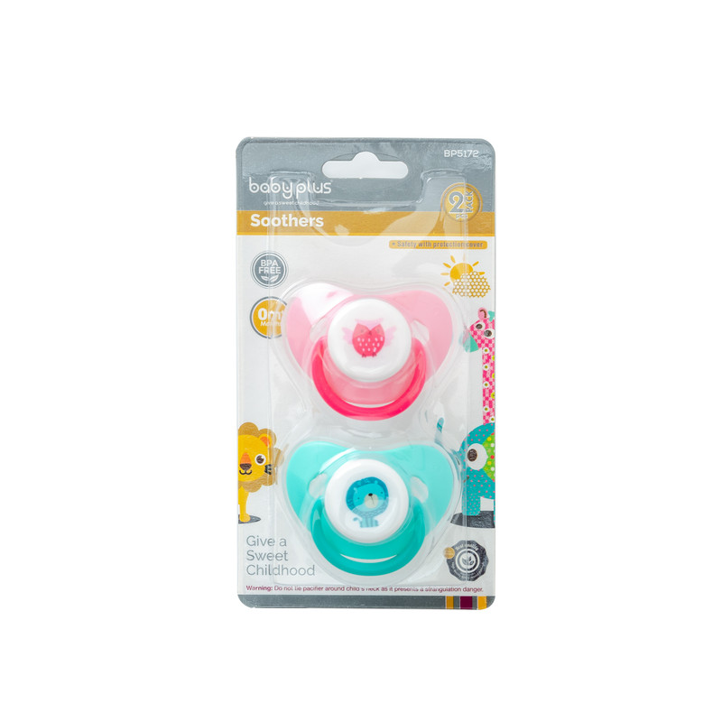 Baby Plus Soothers 2 pcs pack,+0 month , Bpa free