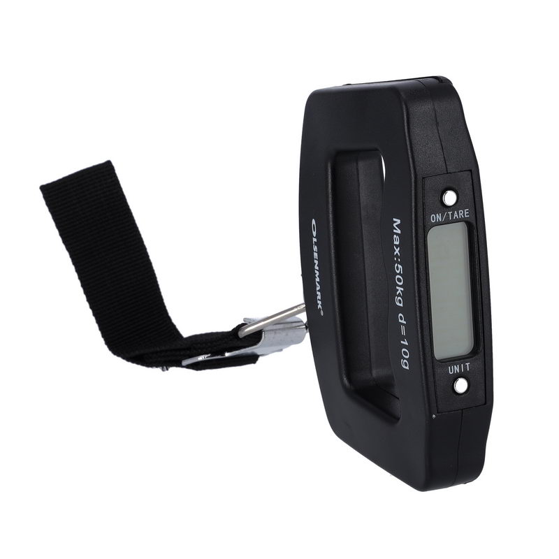 Digital Luggage Scale - Unit Exchange: G, Kg, Oz, Lb - Max Capacity: 50kg/10g - 2 Pcs AAA Battery - Backlight LCD Display - Tare Function - Compact, Portable, and Lightweight