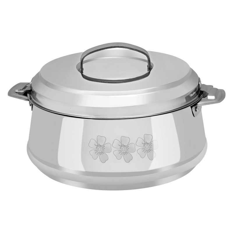 3.5L Classic Belly SS Hot pot - Double Wall Hot Pot | Serving Dishes with Lids | Hot Food Storage Containers & Warmers with Comfortable Handle | Storage Saver for Everyday Use
