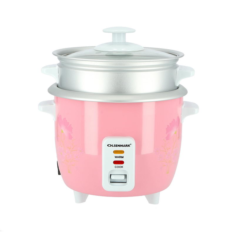 Rice Cooker, 0.6L - 3 In 1 - Tempered Glass Lid - Keep Warm Function - Water Level Indicator