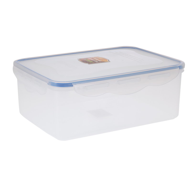Royalford RF413APB Food Storage Container - Transparent 2600ml Container | BPA Free, Reusable, Airtight Storage Box with Snap Locking Lid | Microwavable, Freezer & Dishwasher Safe| Meal Prep Bento Lun