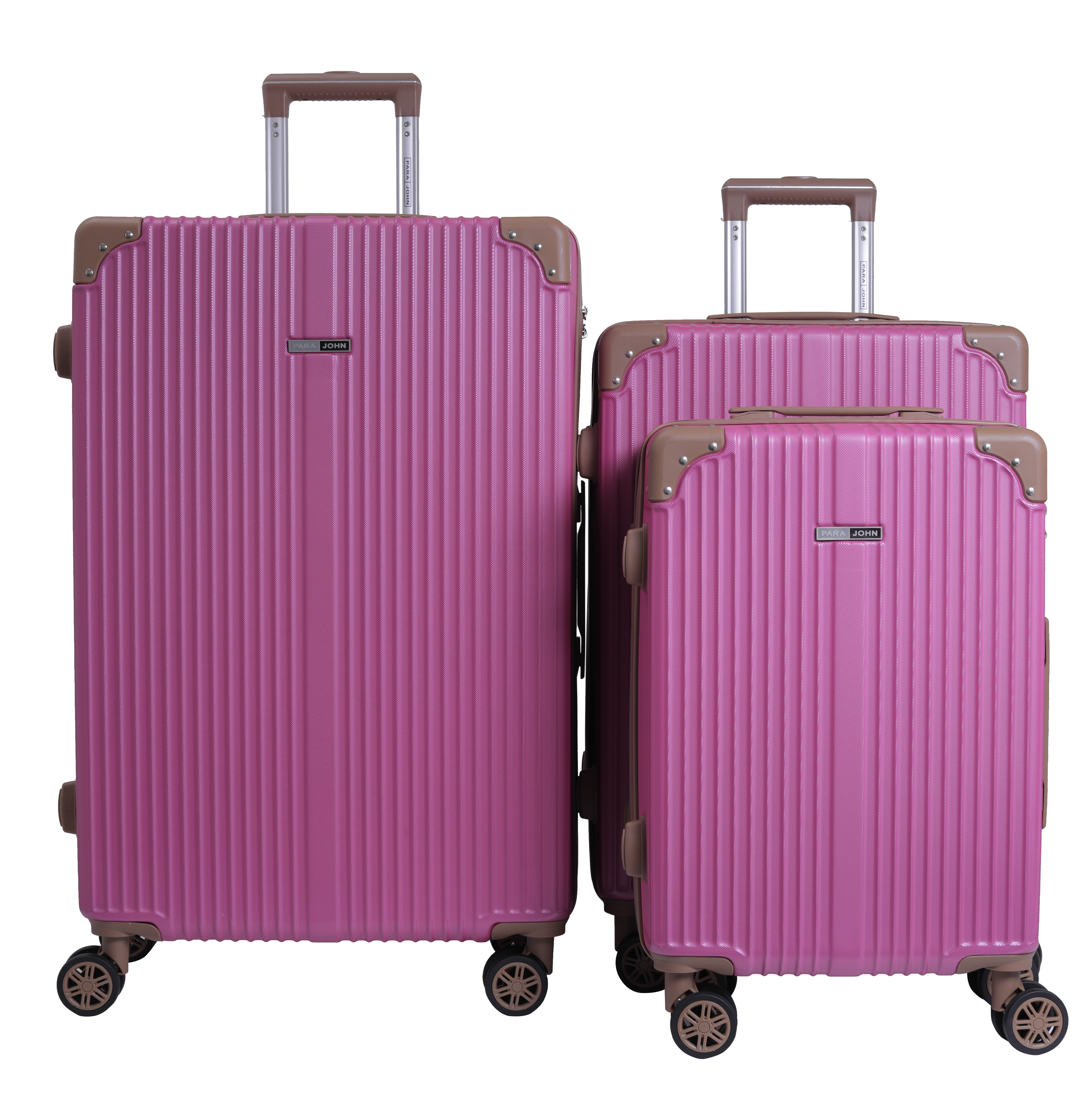 Parajohn Travel Luggage Suitcase Set of 3 - Trolley Bag, Carry On Hand Cabin Luggage Bag - Lightweight Travel Bags with 360 Durable 4 Spinner Wheels - Hard Shell Luggage Spinner - (20'', ,24'', 28'')R