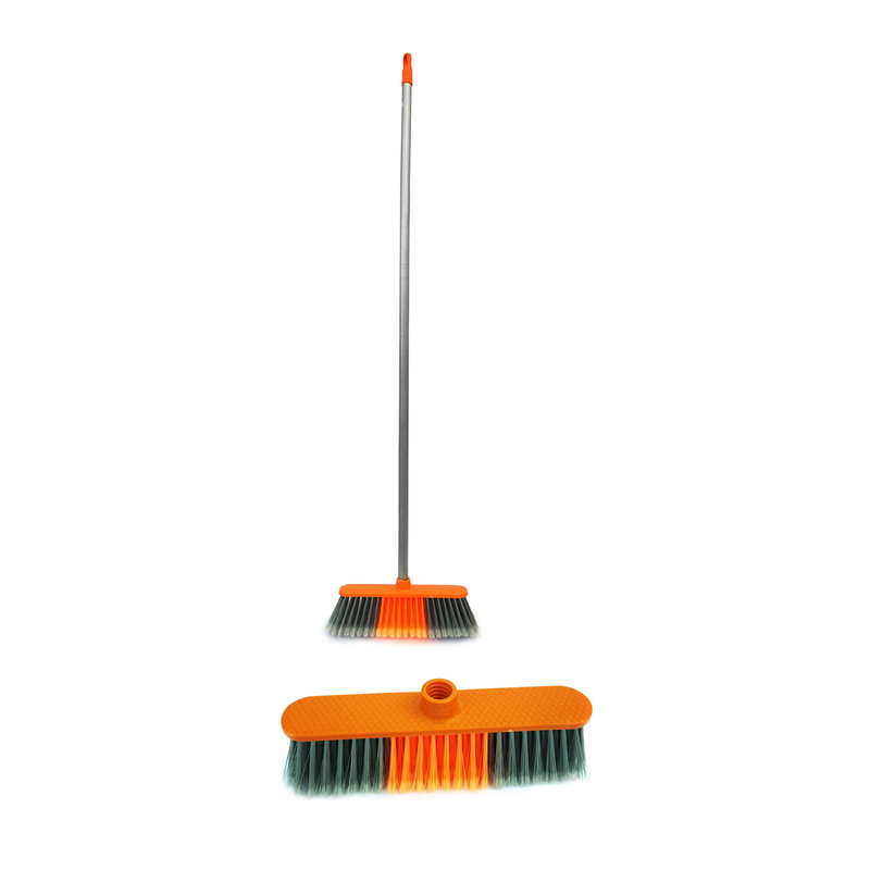 Delcasa DC1081 Floor Broom with Strong Long Handle - Upright Long Handle Sweeping Broom with Stiff Bristles - Multipurpose Cleaning Tool Perfect for Home or Office Use - Ideal for all Sweeping Cleanin